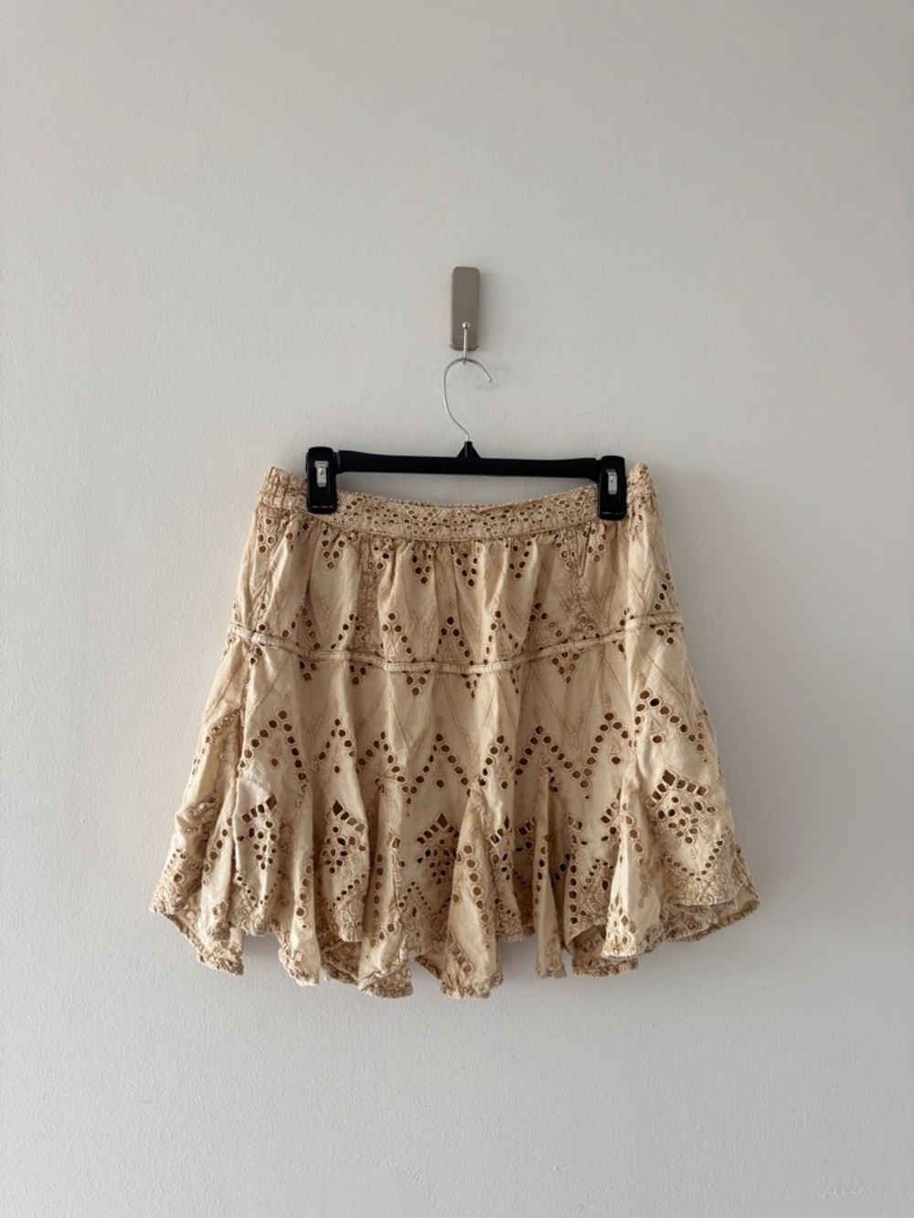 FREE PEOPLE Serenity Eyelet Mini Skort M - Picture 2 of 4